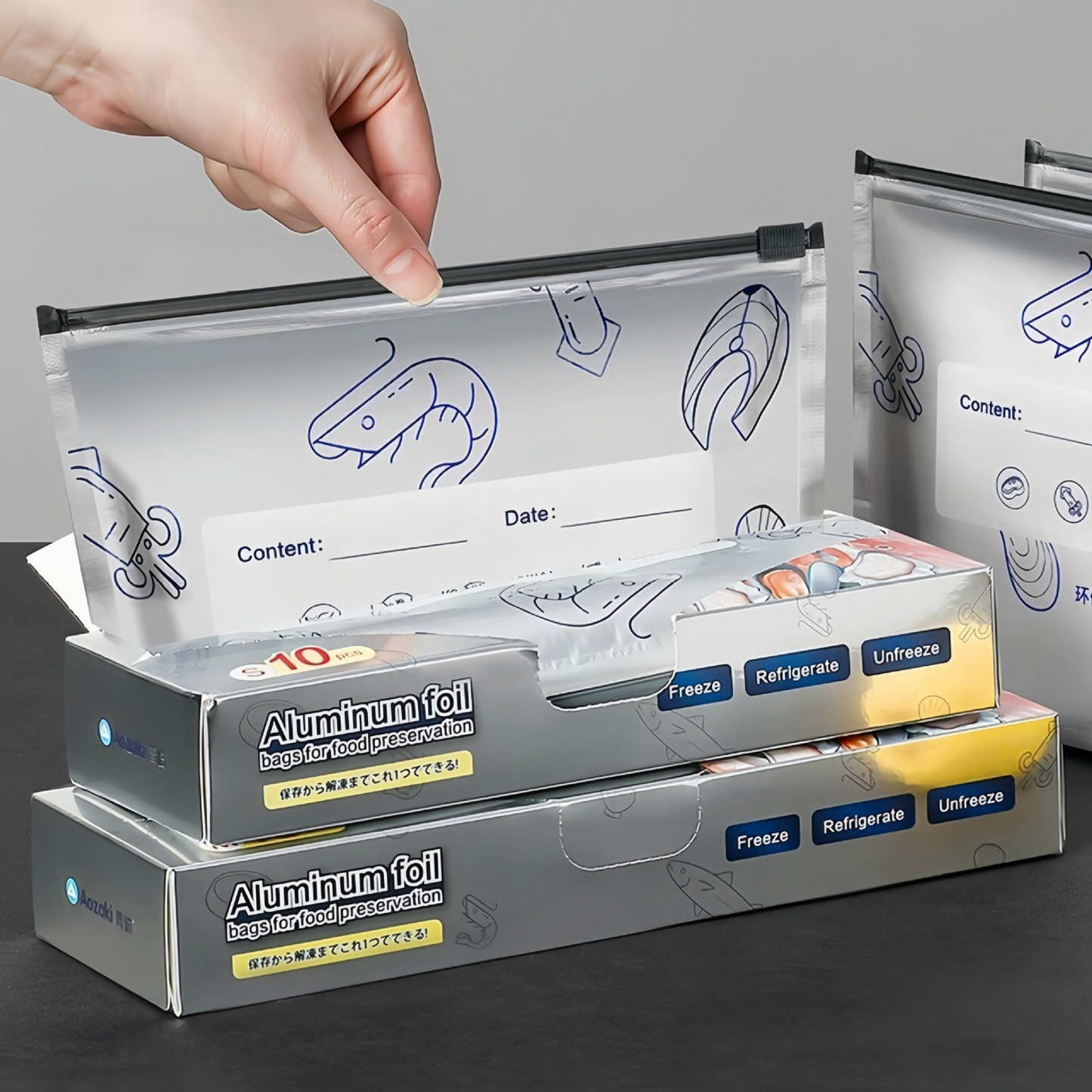 FreshSeal™ Aluminum Zip Bags