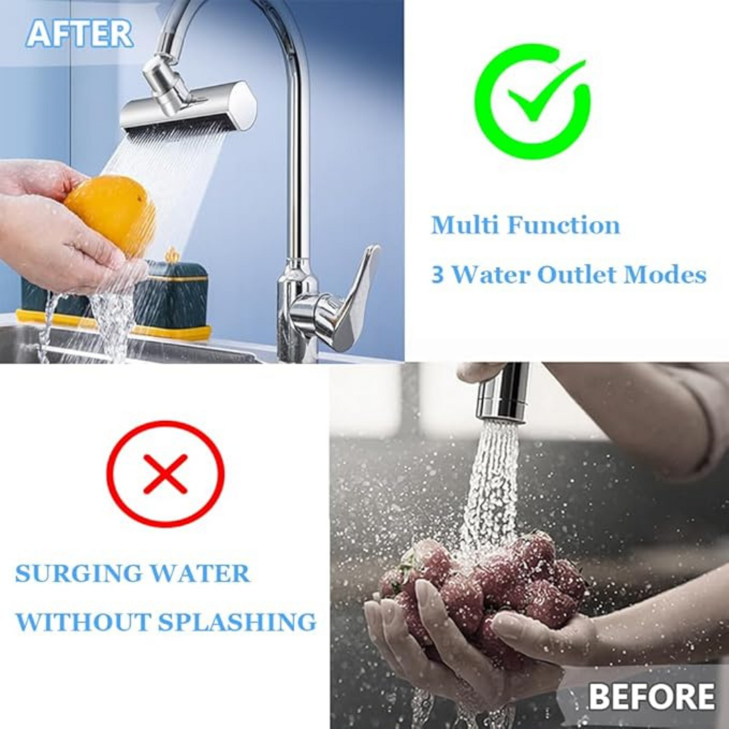 FlowJetexy™ 3 in 1 Waterfall Kitchen Faucet