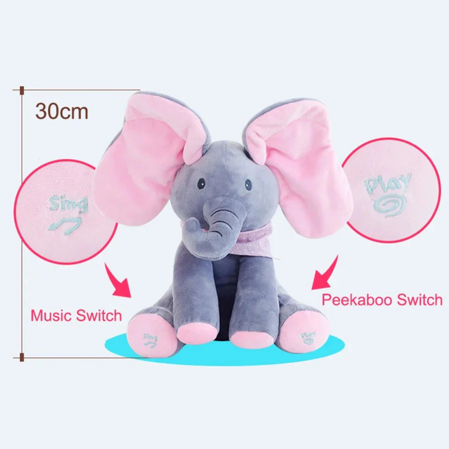 Jumbo™ - Peek-a-Boo Elephant | 6 Months Warranty