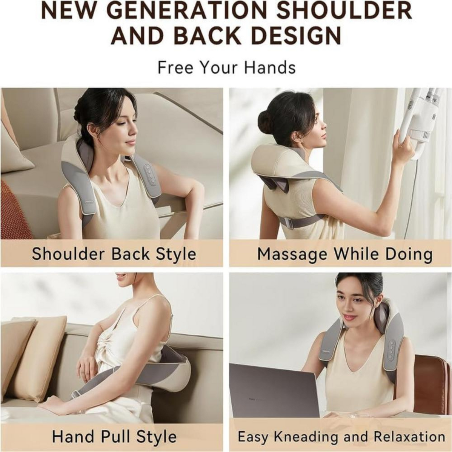 NeckRelief Pro Wireless Massager|1 Year Warranty