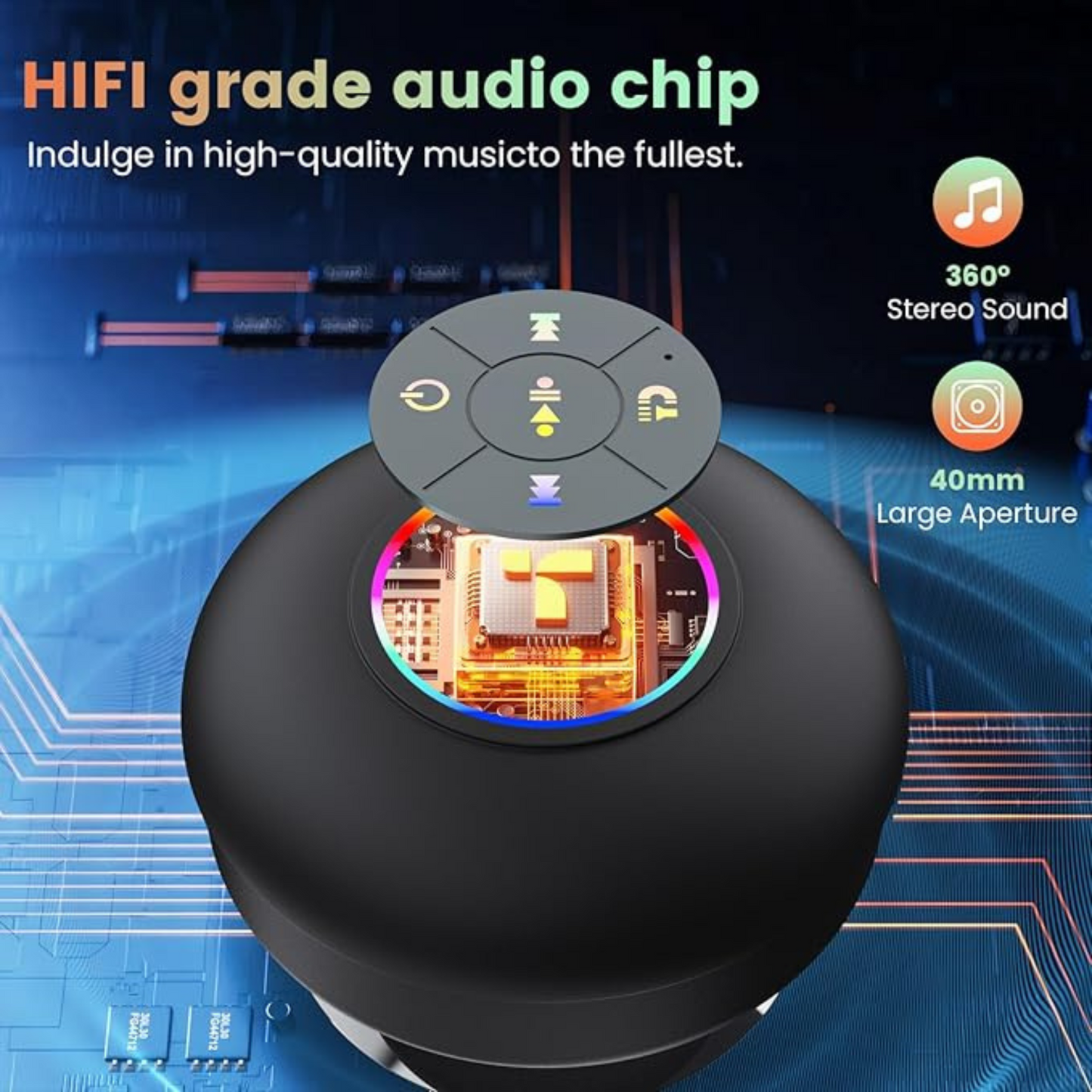 AquaPulse Waterproof Bluetooth Speakers