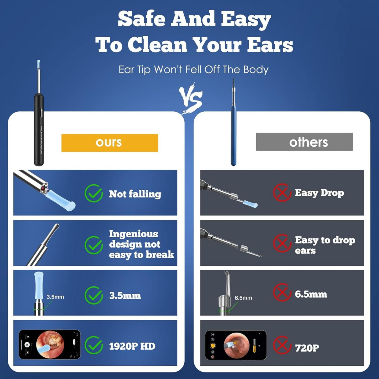 Earcleanixo™️ SmartScope| 1-Year Warranty