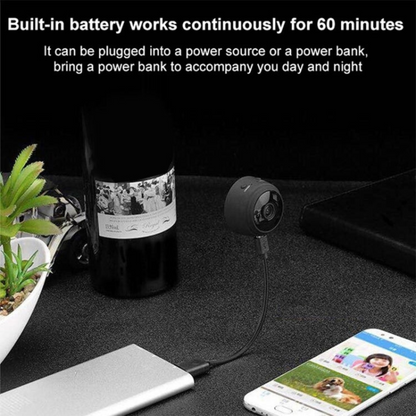SpyView™ Mini WiFi Camera – 1080p HD | Audio Recording | 1-Year Warranty