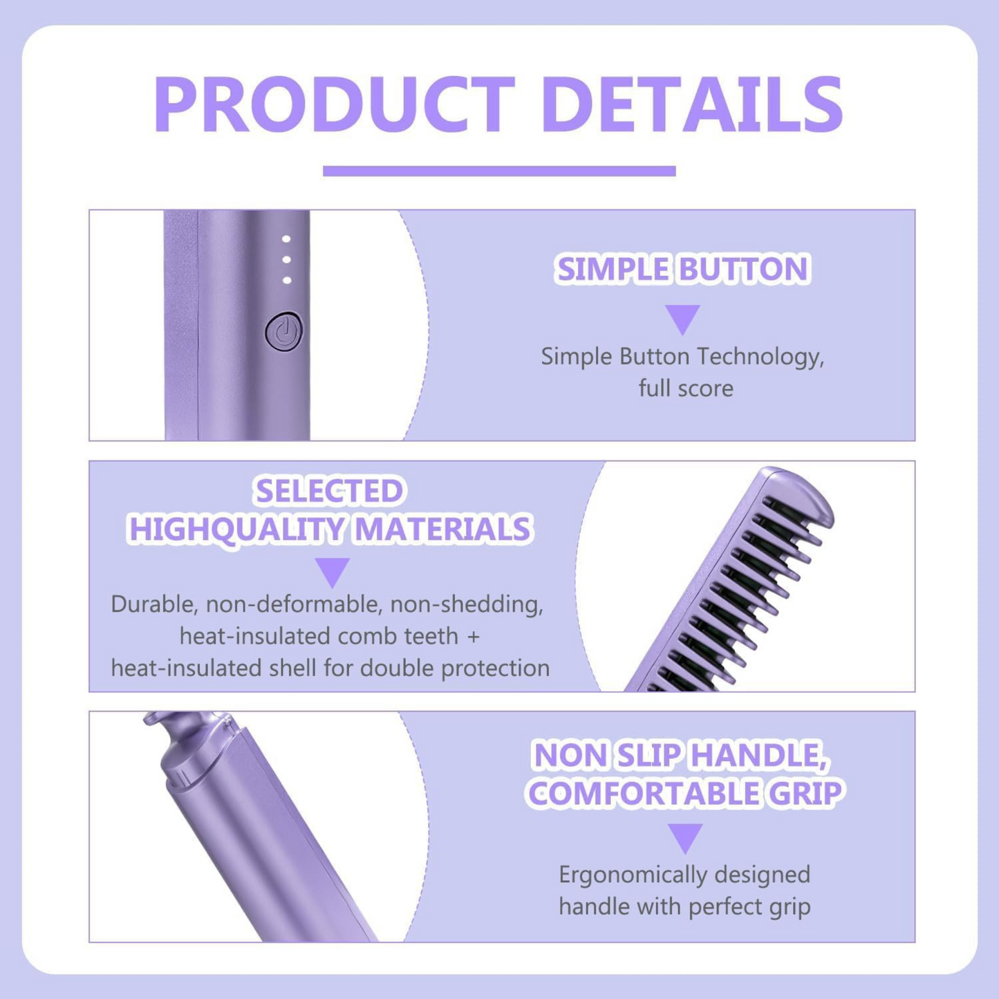 StyleMate™️ Portable Mini Hot Hair Brush