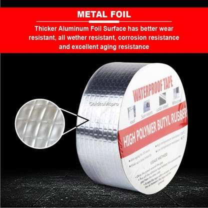 Tapexel™ Waterseal Aluminium Rubber Tape - Extra Long Version