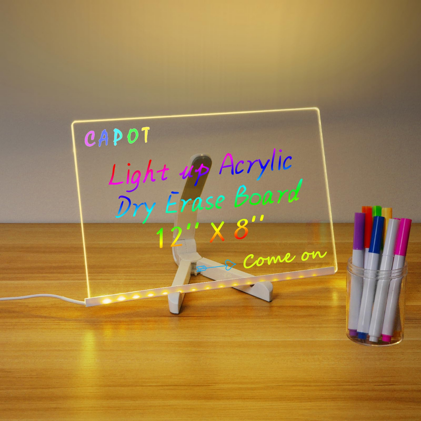 LED Glow Drawing Board with Accessories for Kids – 1 Year Warranty