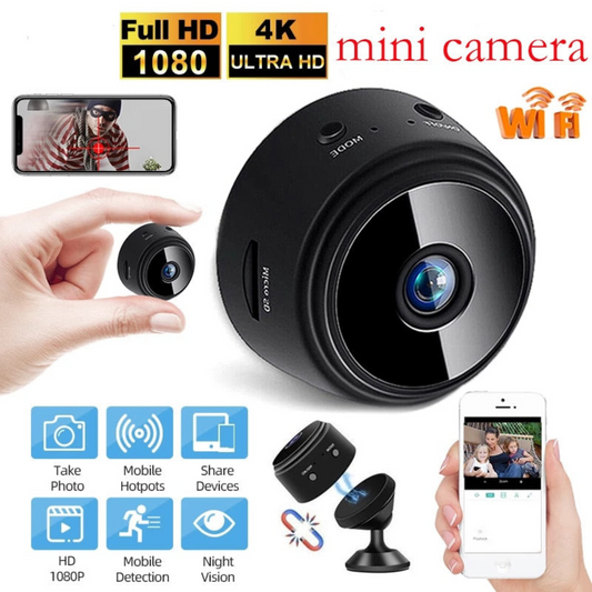 SpyView™ Mini WiFi Camera – 1080p HD | Audio Recording | 1-Year Warranty