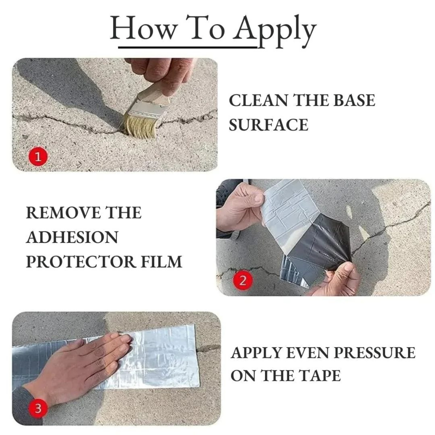 Tapexel™ Waterseal Aluminium Rubber Tape - Extra Long Version
