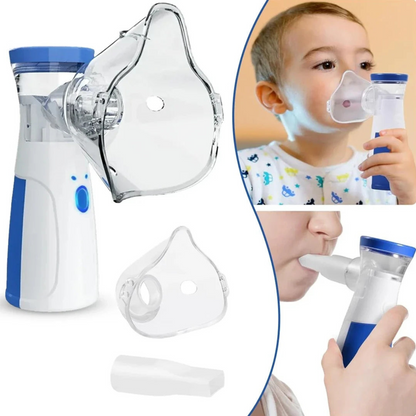 Portable Mesh Nebulizer for Quick, Silent & Effective Respiratory Relief | Rechargeable, Ultra-Quiet,Nebulizer for Adults & Kids| 1-Year Warranty