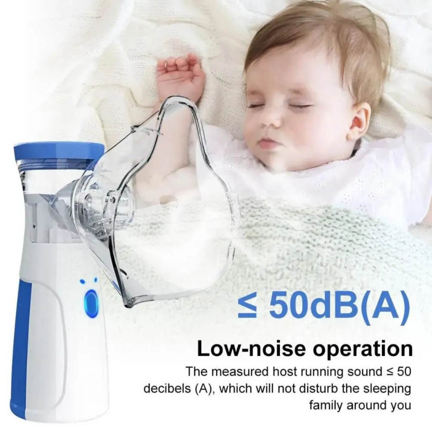 Portable Mesh Nebulizer for Quick, Silent & Effective Respiratory Relief | Rechargeable, Ultra-Quiet,Nebulizer for Adults & Kids| 1-Year Warranty