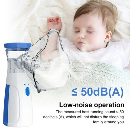 Portable Mesh Nebulizer for Quick, Silent & Effective Respiratory Relief | Rechargeable, Ultra-Quiet,Nebulizer for Adults & Kids| 1-Year Warranty