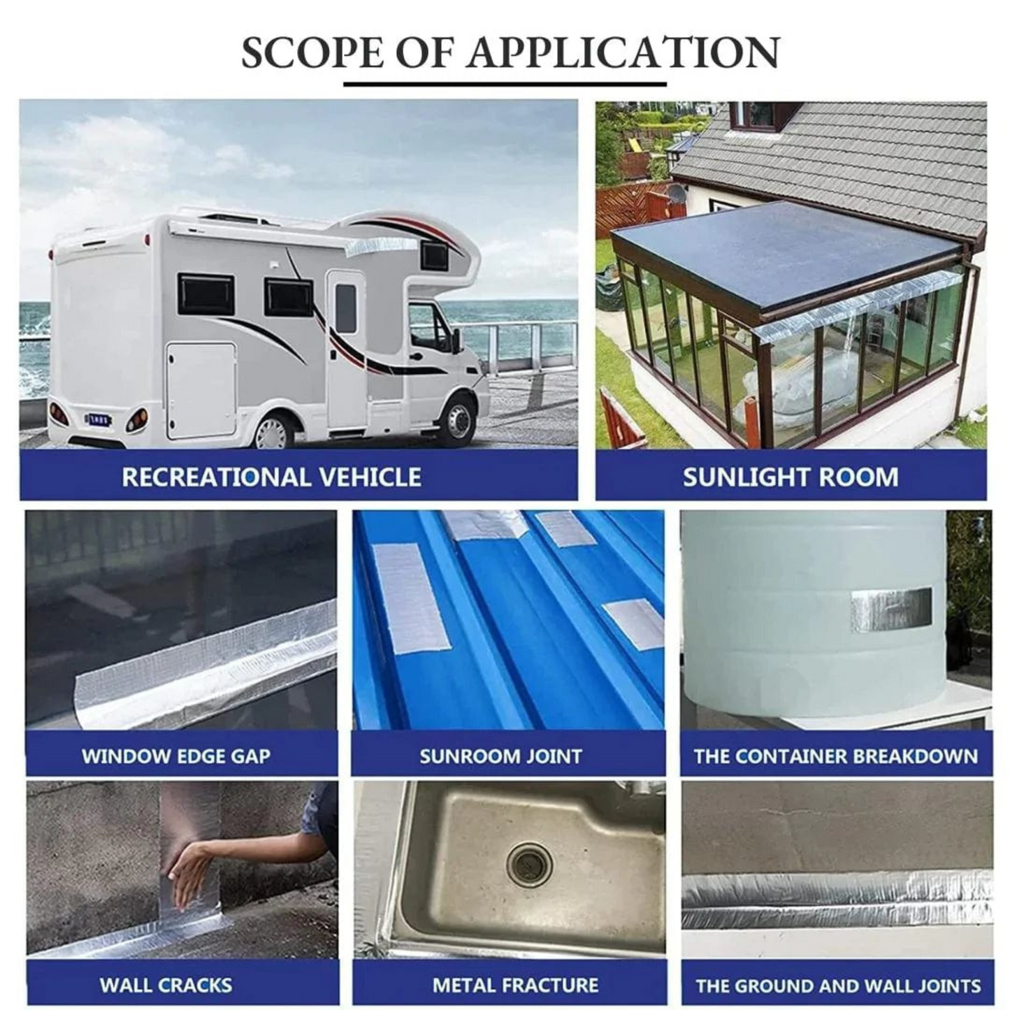 Tapexel™ Waterseal Aluminium Rubber Tape - Extra Long Version