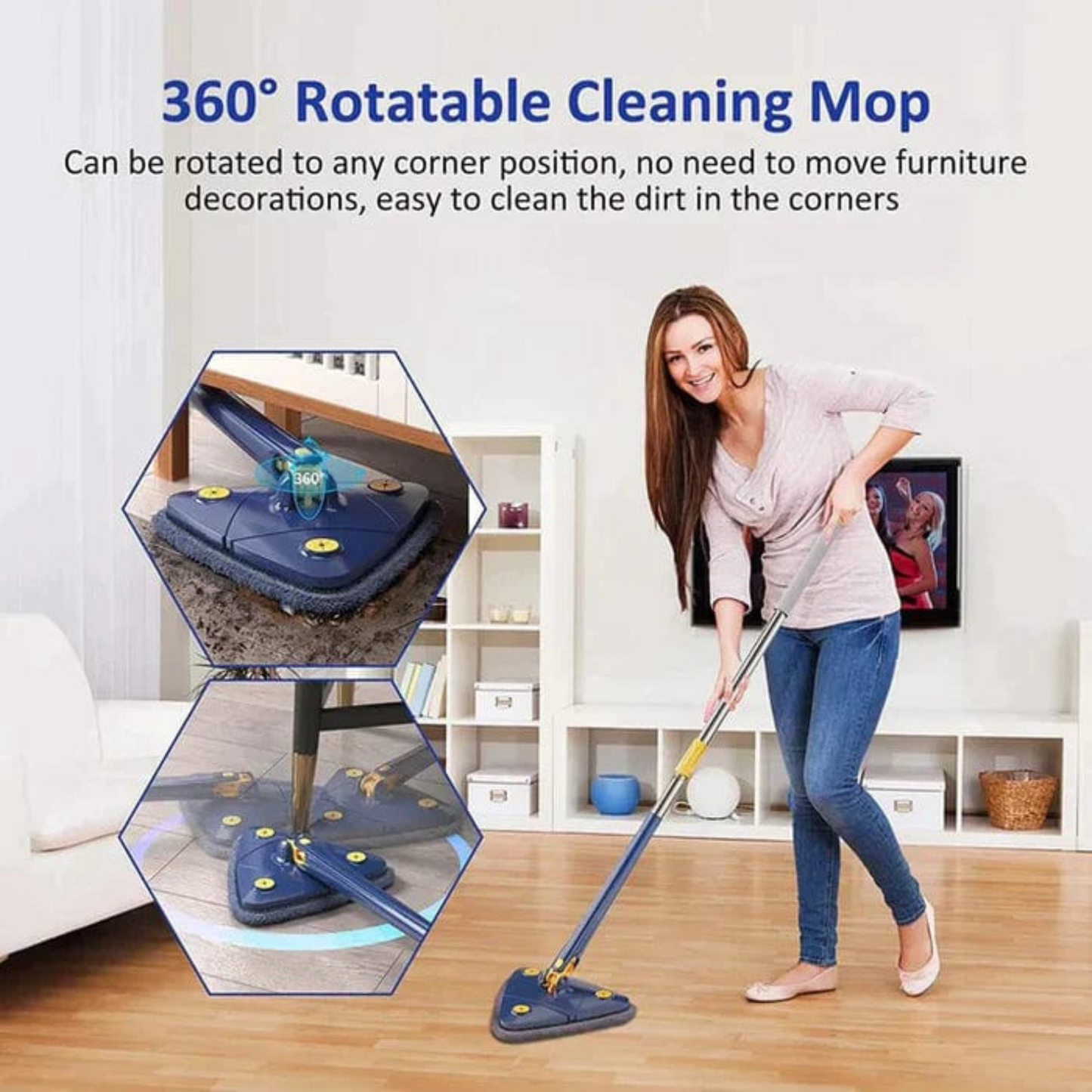 Moptrio™️Multifunctional Triangular Mop
