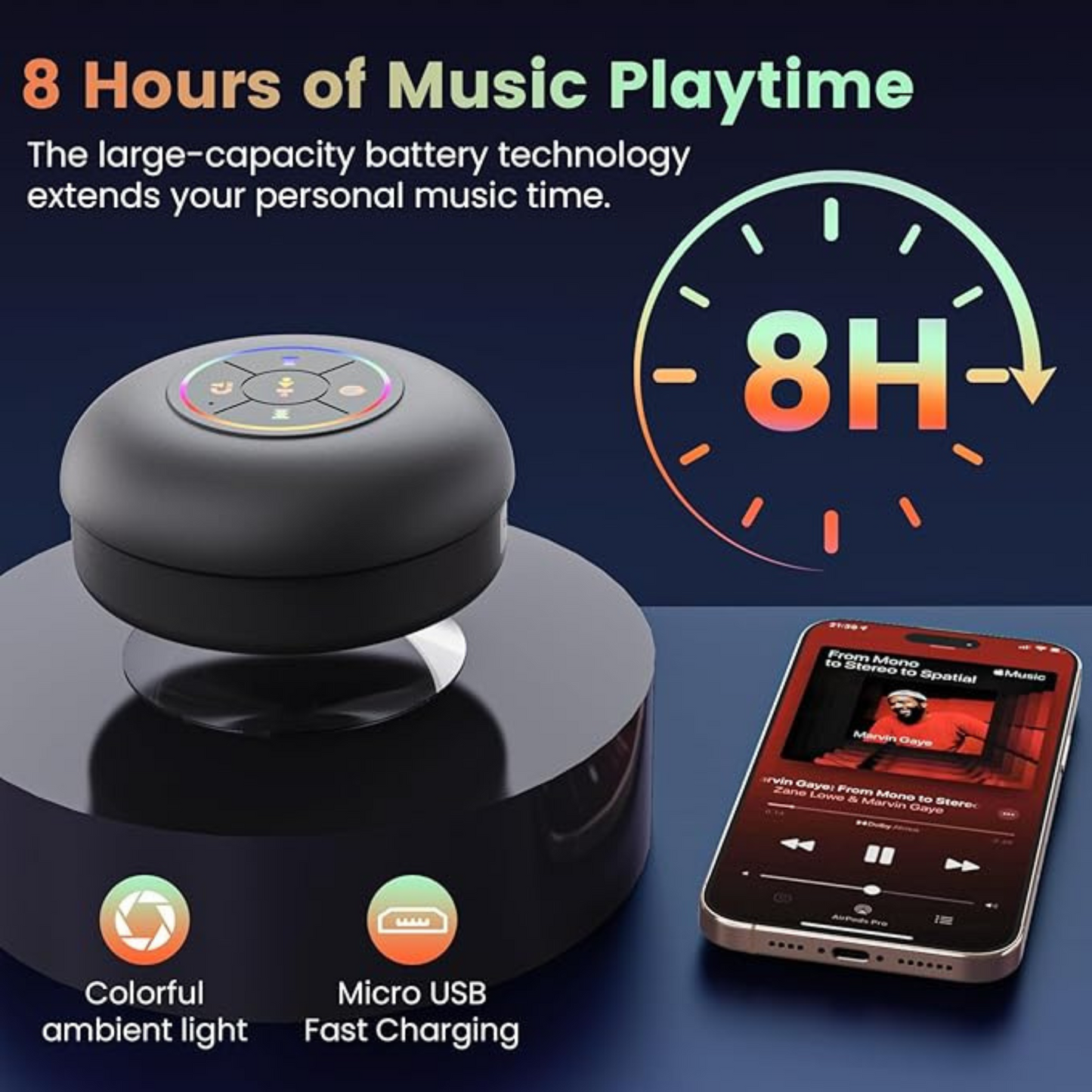 AquaPulse Waterproof Bluetooth Speakers