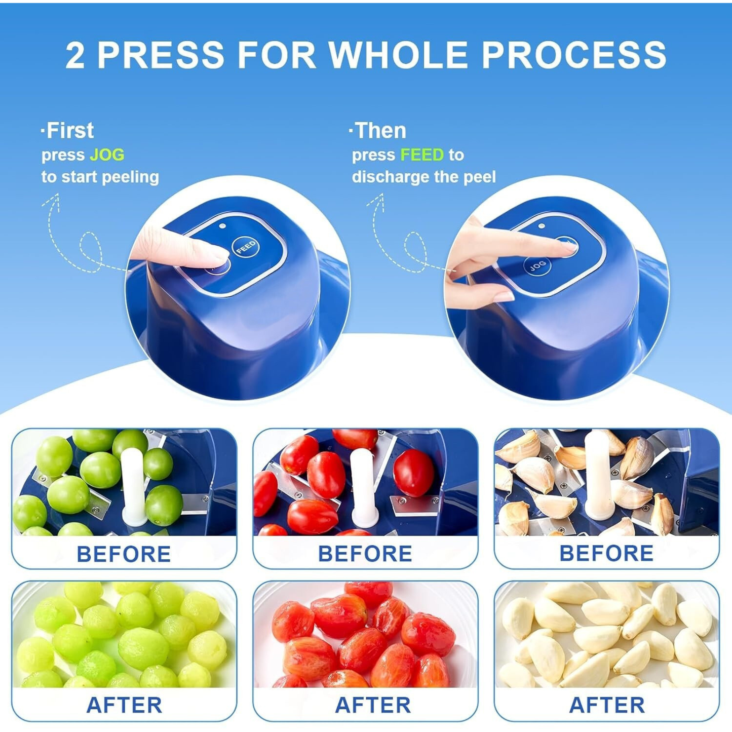 PeelEase™ Pro Electric Potato & Vegetable Peeler| 1-Year Warranty