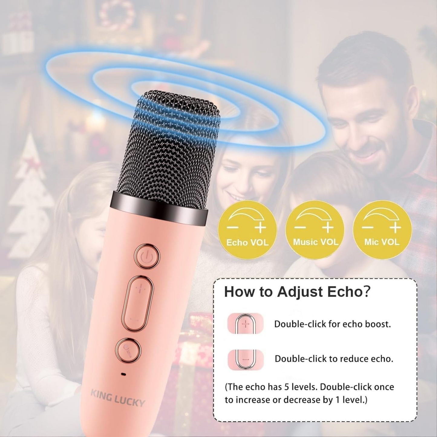 Mini Karaoke Speaker with Wireless Mic | 1-Year Warranty