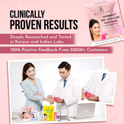 Wild Glow Korean Face Mask With Real Deep Bio-Collagen
