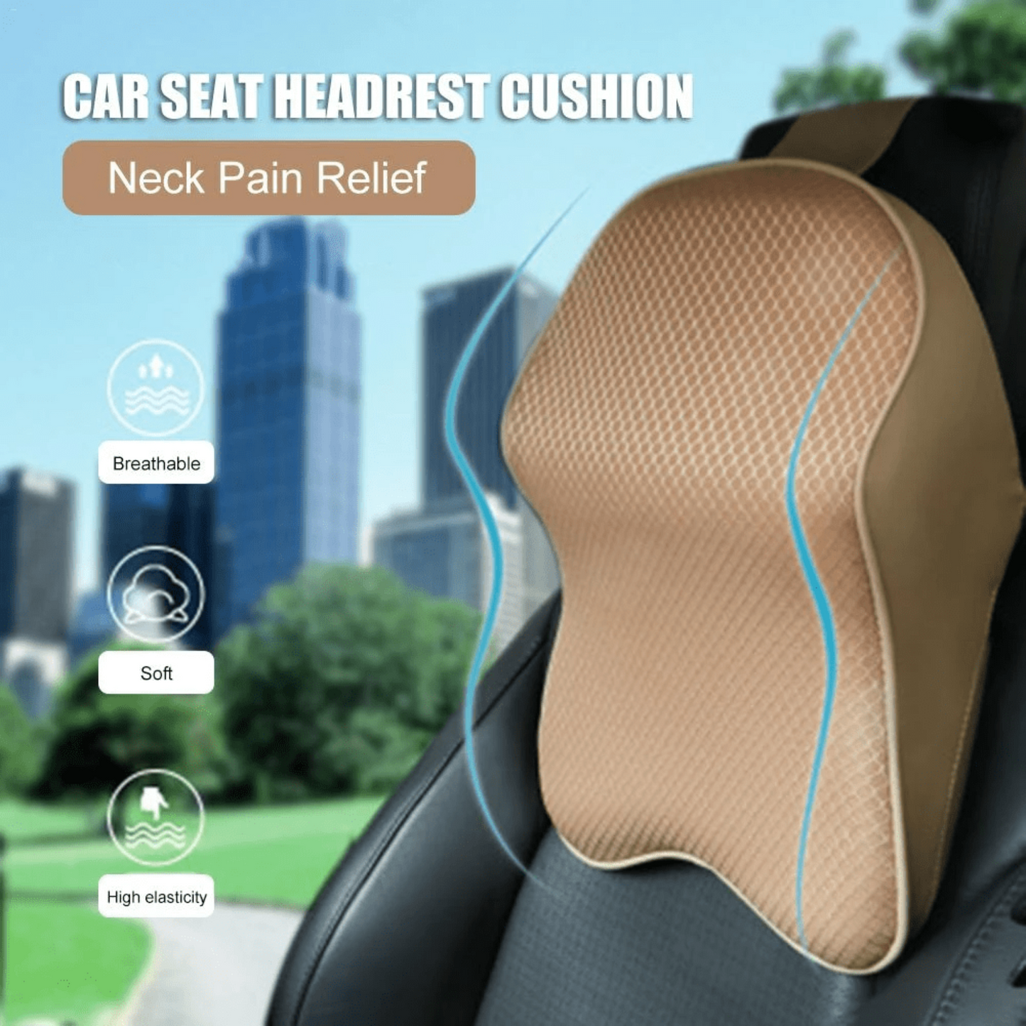 CAR SEAT HEADREST CUSHION