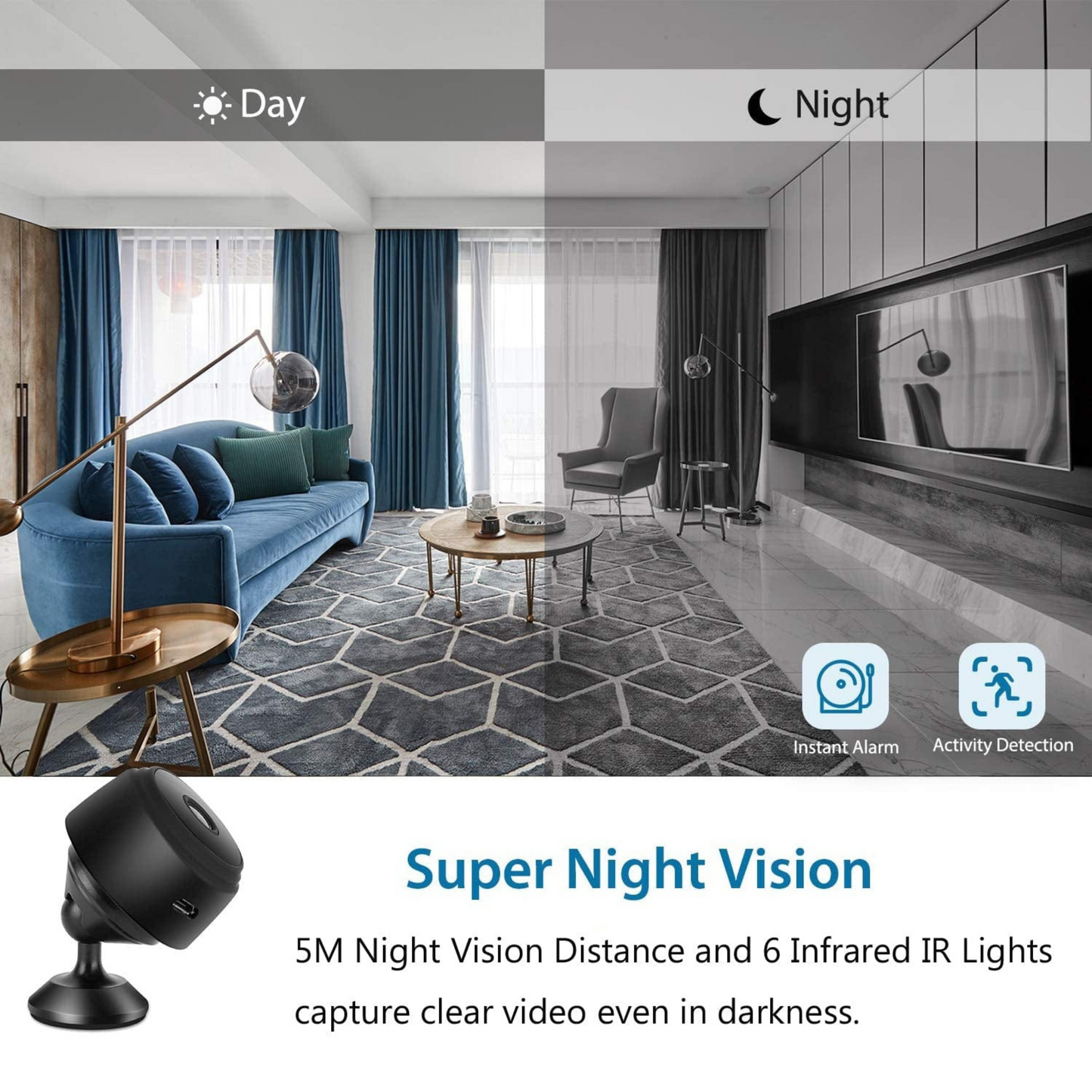 SpyView™ Mini WiFi Camera – 1080p HD | Audio Recording | 1-Year Warranty
