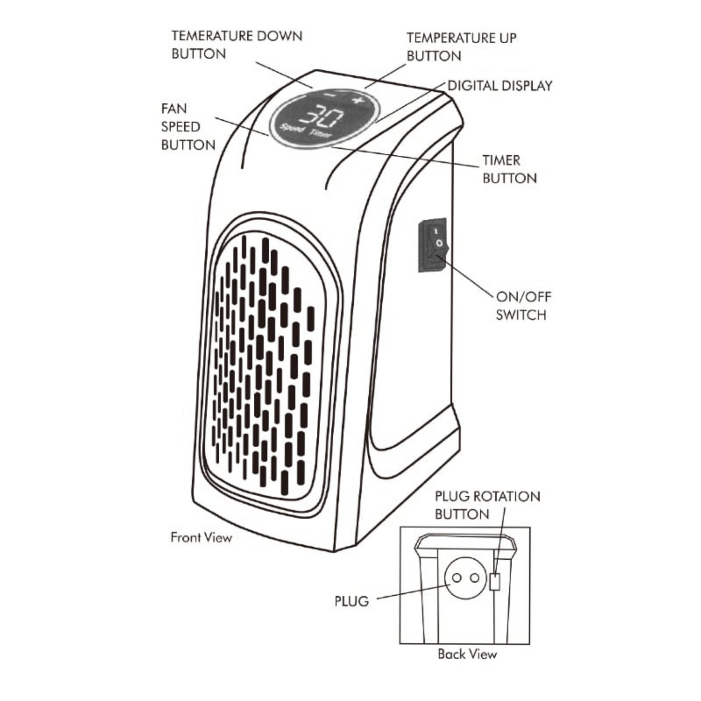 HeatHive™️Portable Heater Handy Heater