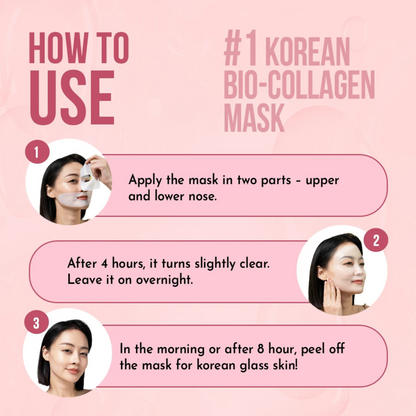 Wild Glow Korean Face Mask With Real Deep Bio-Collagen