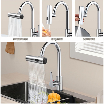 FlowJetexy™ 3 in 1 Waterfall Kitchen Faucet