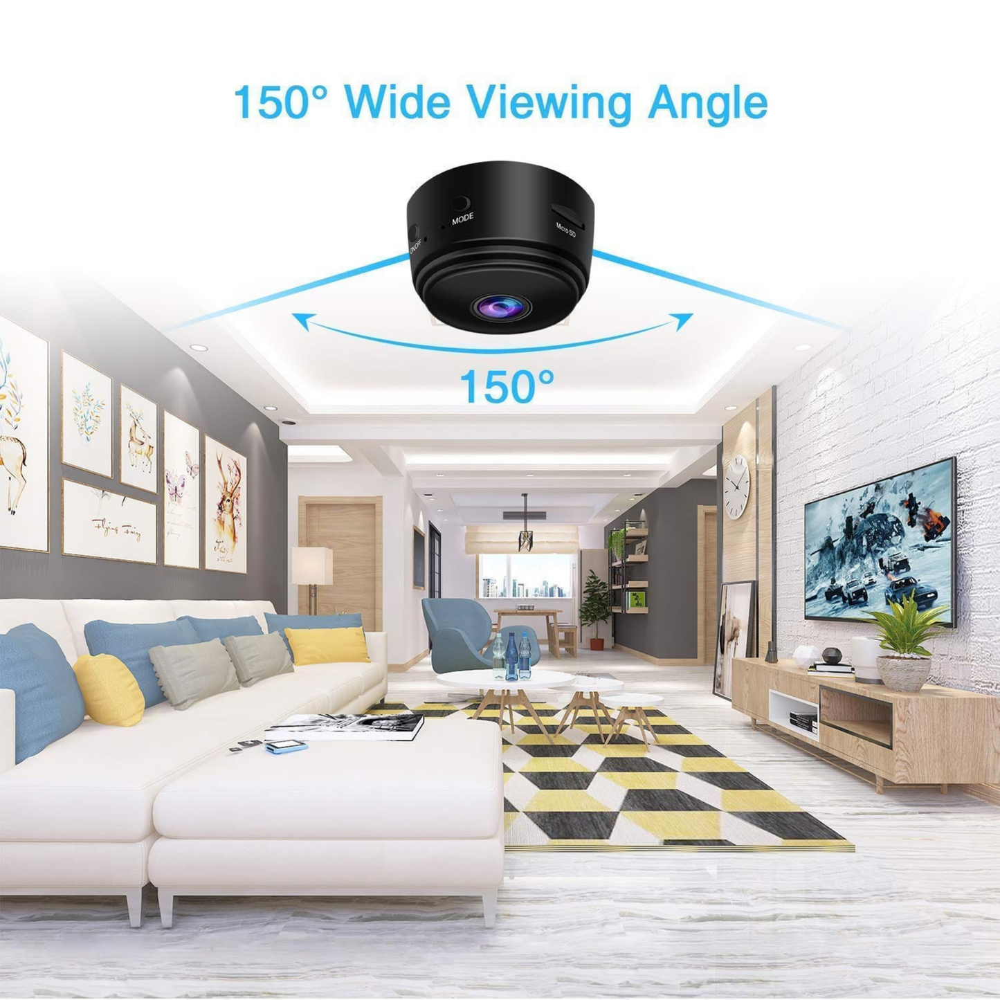 SpyView™ Mini WiFi Camera – 1080p HD | Audio Recording | 1-Year Warranty