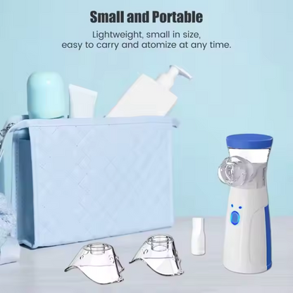 Portable Mesh Nebulizer for Quick, Silent & Effective Respiratory Relief | Rechargeable, Ultra-Quiet,Nebulizer for Adults & Kids| 1-Year Warranty
