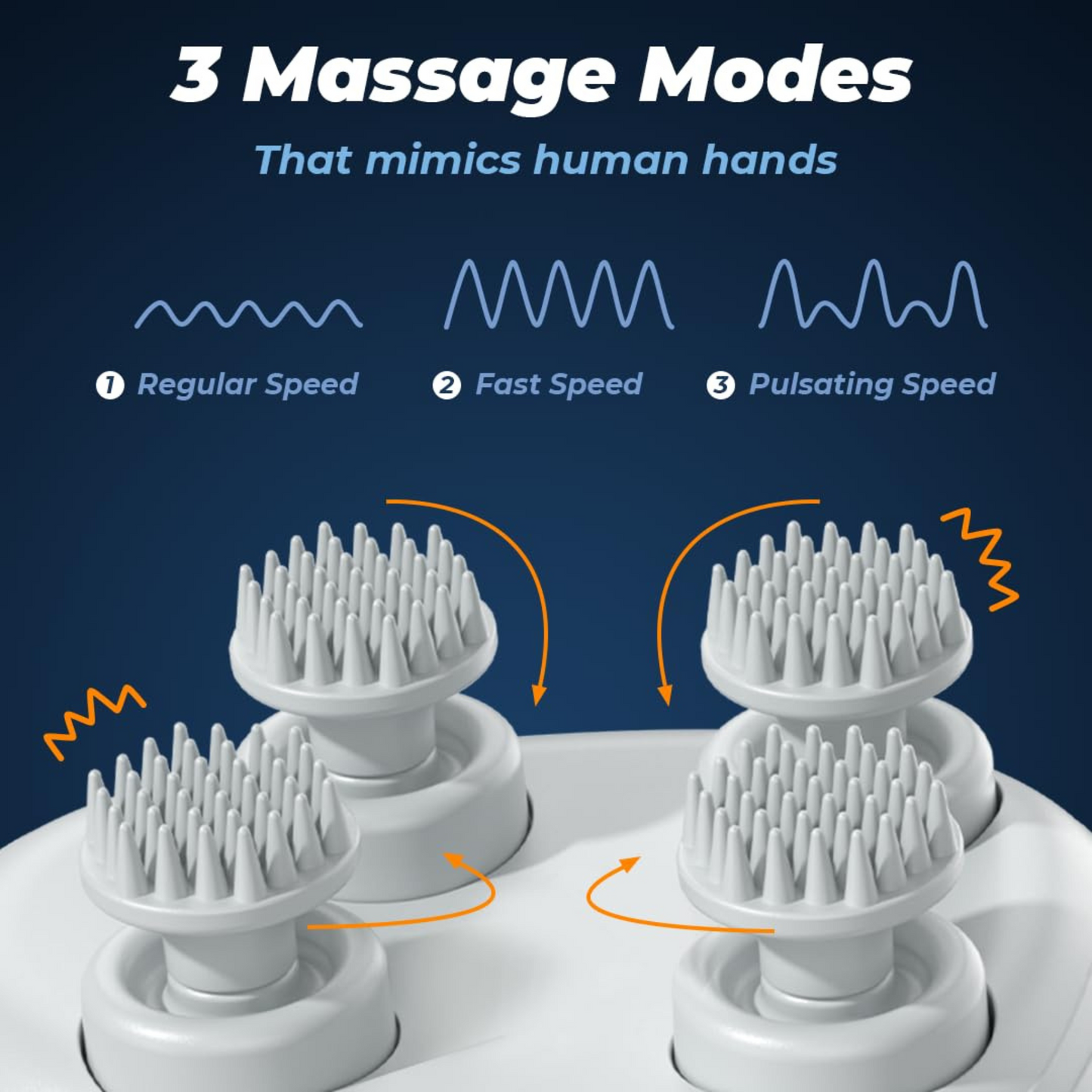 Hair Density and Growth-Stimulating Therapy Scalp Massager | 1 -Year Warranty