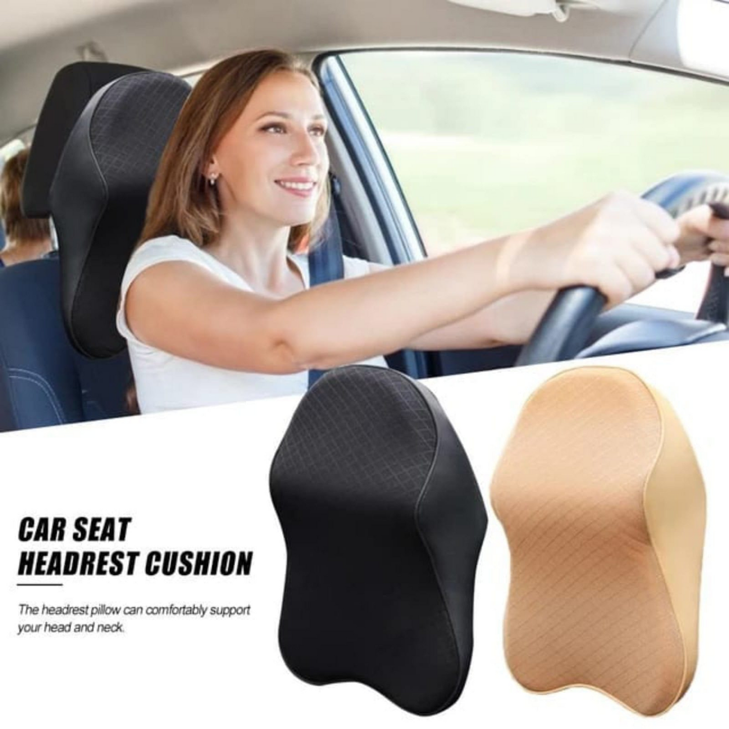 CAR SEAT HEADREST CUSHION