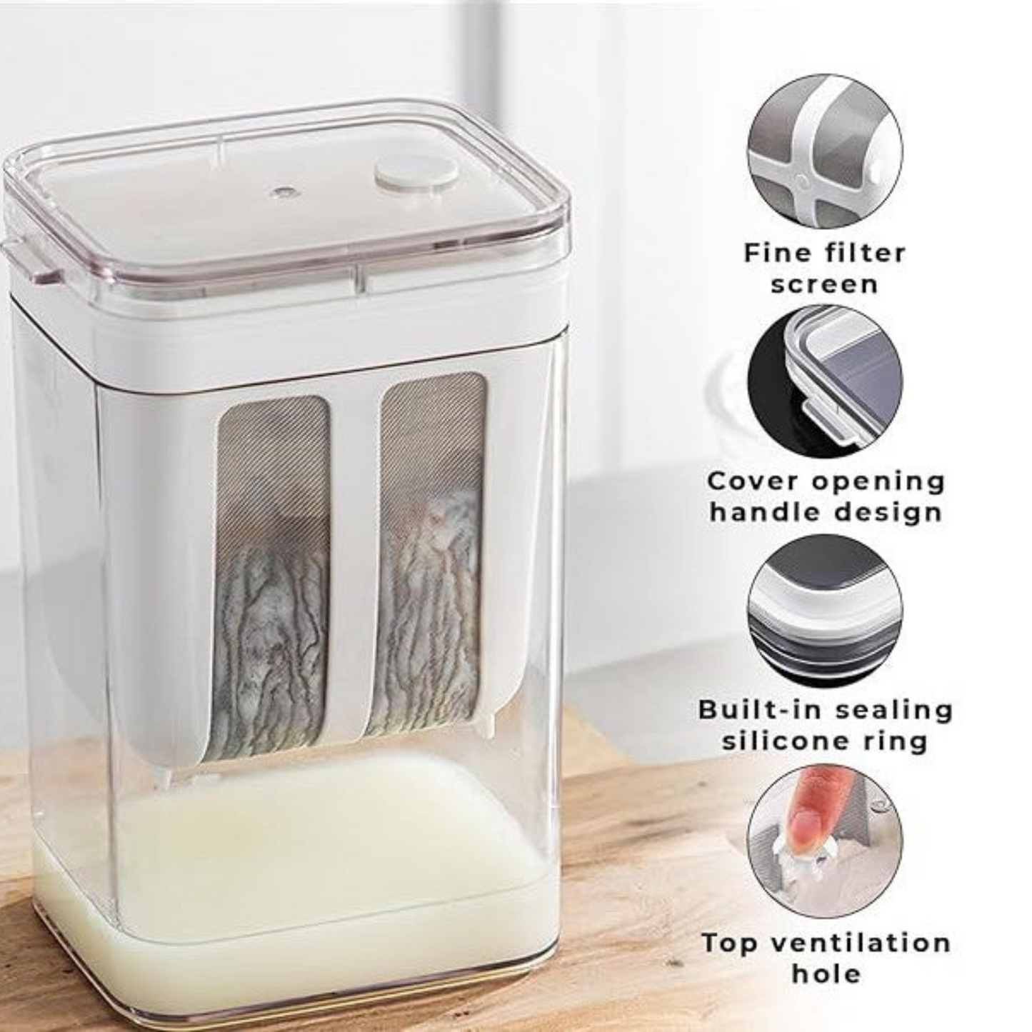 Yogurt Strainer with 1-Year Warranty