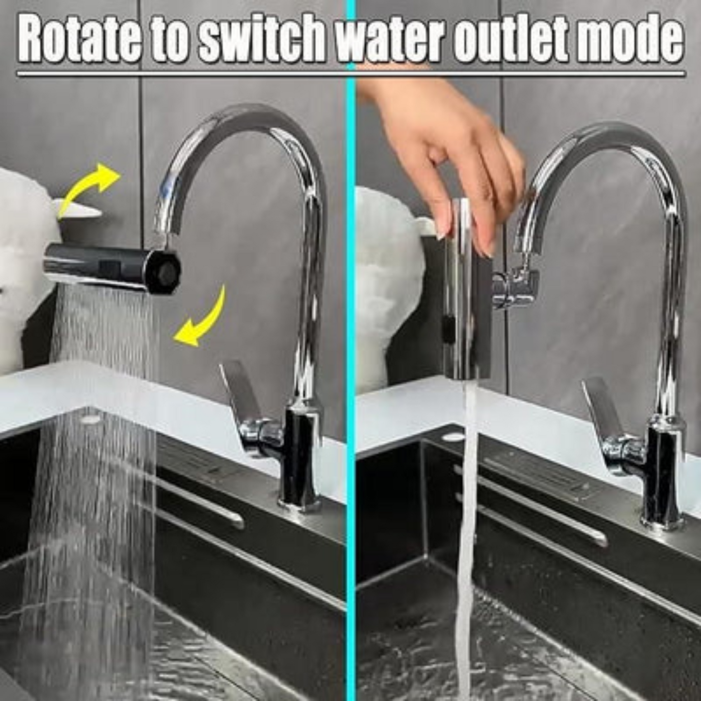 FlowJetexy™ 3 in 1 Waterfall Kitchen Faucet