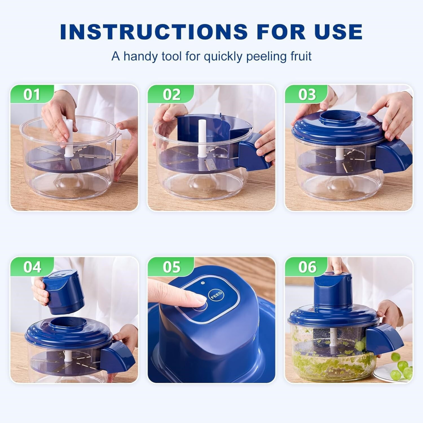 PeelEase™ Pro Electric Potato & Vegetable Peeler| 1-Year Warranty