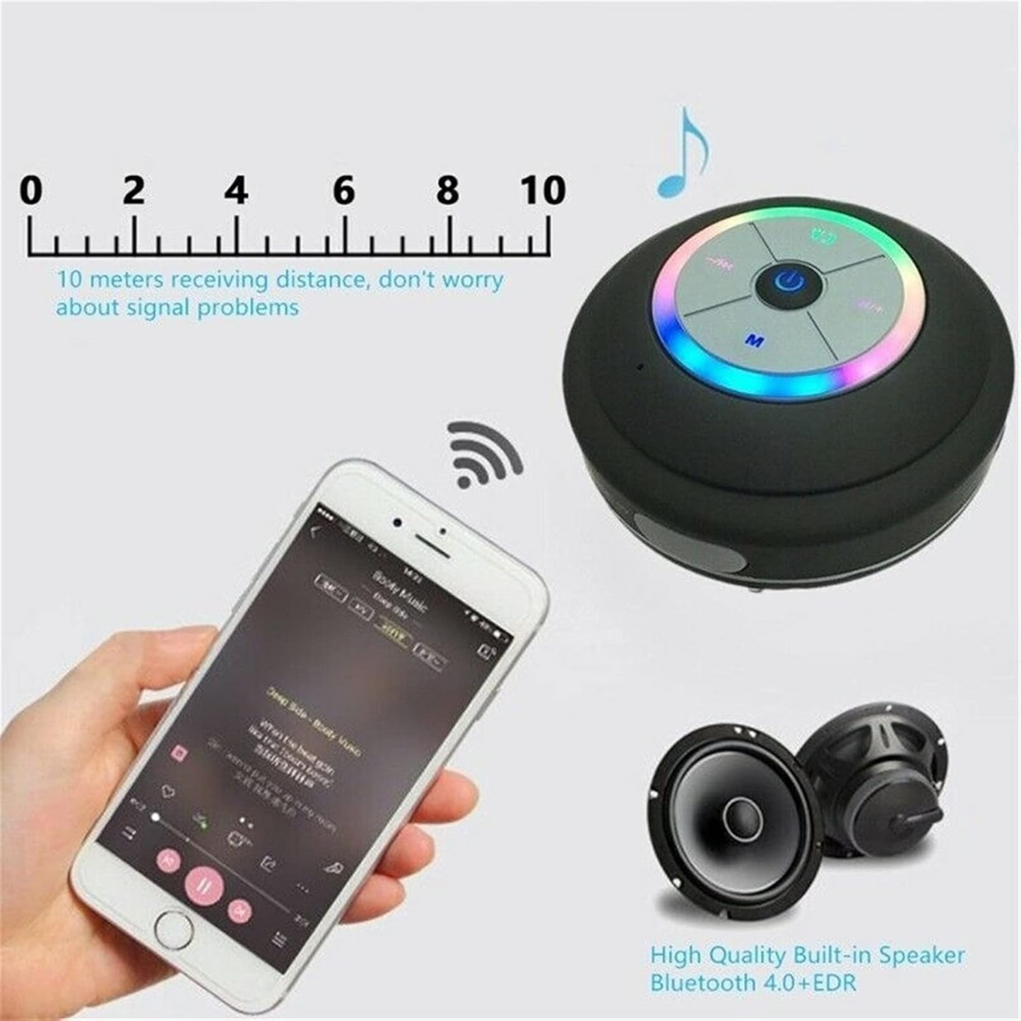 AquaPulse Waterproof Bluetooth Speakers