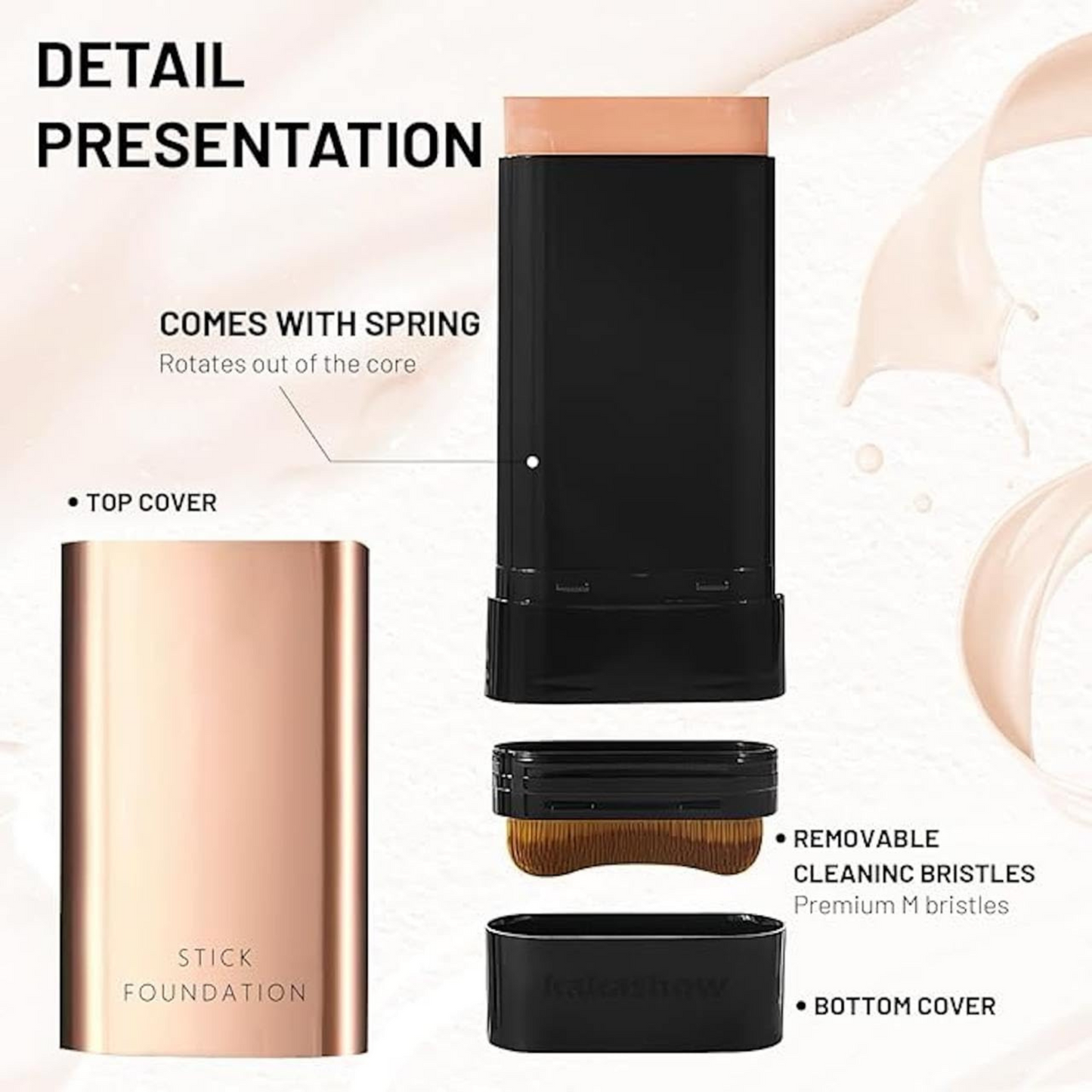 Glowstixi™ 2 in 1 Foundation Stick for Korean Glass Skin