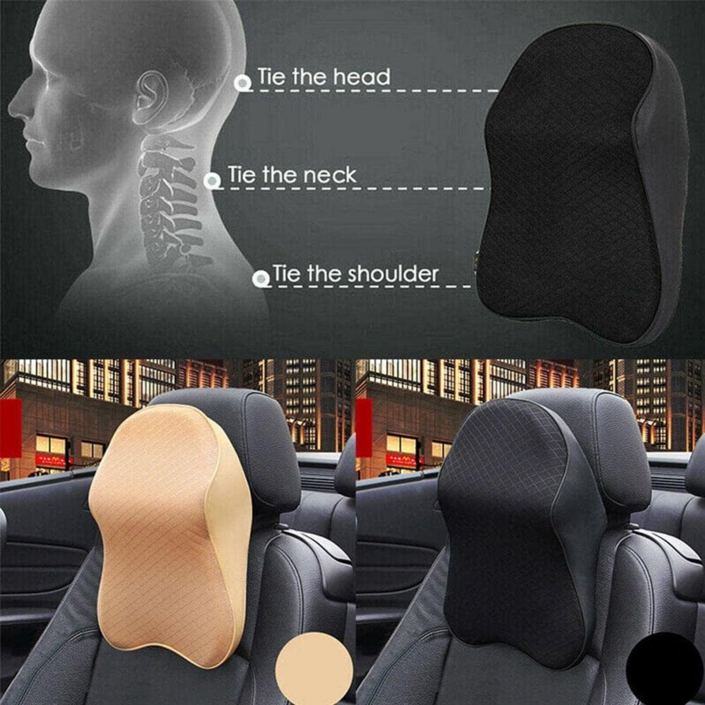 CAR SEAT HEADREST CUSHION