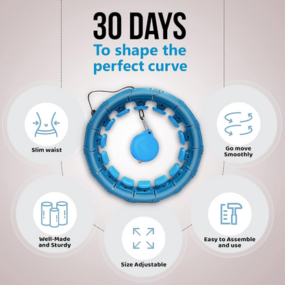 Smart Cardio Training Hula Hoop | 1 Year Warranty