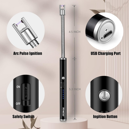 ChargeSpark™️ Rechargeable USB Electric Gas Lighter