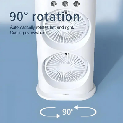Double-head Powerful Air Cooler (With Remote)